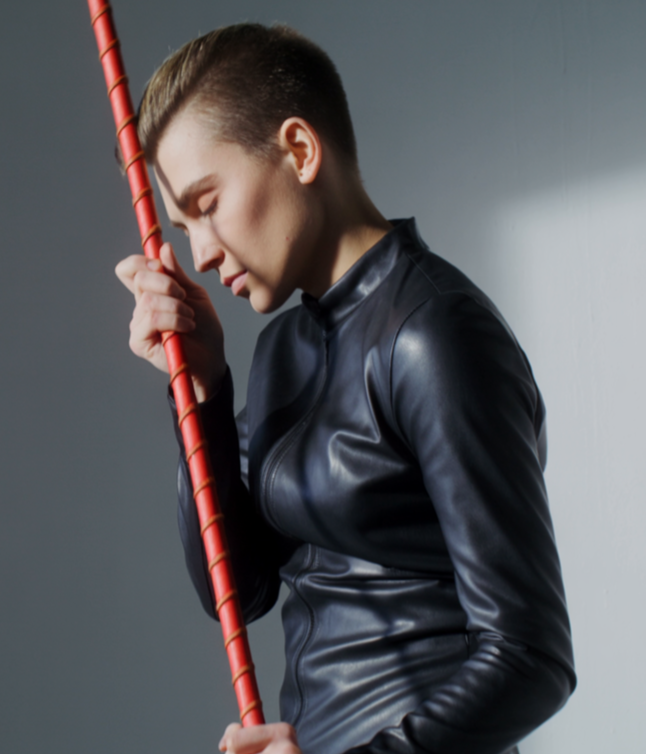 ROHRSTOCK - Extrem Rohrstock mit Griff, rot, Komfortwicklung, Ø ca. 20mm